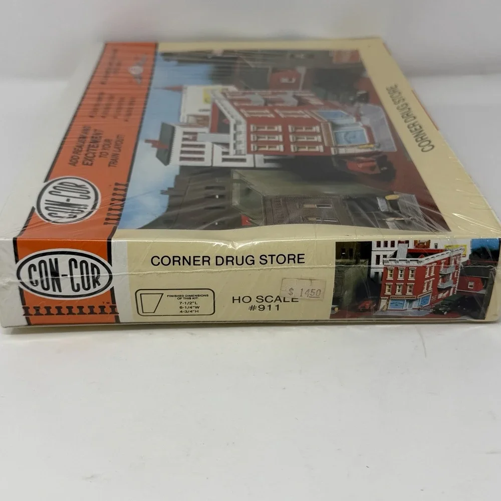 Con-cor Corner Drug Store HO Scale #911 Brand New Sealed